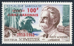Gabon C11,MNH.Michel 182. Dr Albert Schweitzer-JUBILE GABONAIS 1913-1963. - Gabon (1960-...)