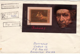 USSR- 003/1976 - Rembrandt, Mi-Nr. Block 116, R-Letter+air Mail From USSR To Sofia/Bulgaria - Brieven En Documenten