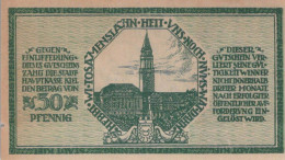50 PFENNIG 1918 Stadt KIEL Schleswig-Holstein DEUTSCHLAND Notgeld #PI146 - [11] Local Banknote Issues
