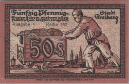 50 PFENNIG 1918 Stadt FREIBERG Saxony UNC DEUTSCHLAND Notgeld Banknote #PC331 - [11] Local Banknote Issues