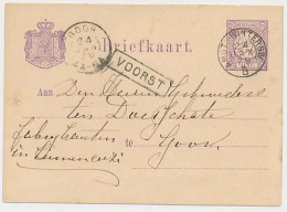 Trein Haltestempel Voorst 1879 - Cartas & Documentos