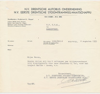 Brief Meppel 1959 - Eerste Drentsche Stoomtramweg Maatschappij  - Holanda