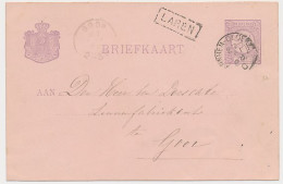 Trein Haltestempel Laren 1888 - Storia Postale