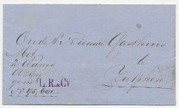 Haarlem - Zutpen 1884 - Begeleidingsbrief - Storia Postale