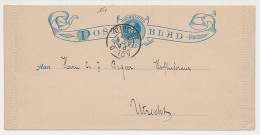Postblad G. 1 Locaal Te Utrecht 1898 - Entiers Postaux