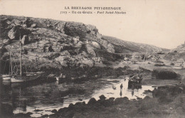 56   ILE DE GROIX    Port Saint-Nicolas.    TB   PLAN.   Env. 1915.         RARE - Groix