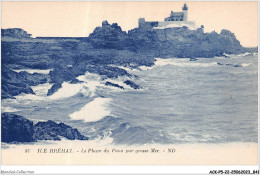 ACKP5-22-0417 - ILE DE BREHAT - Le Phare Du Paon Par Grosse Mer  - Ile De Bréhat