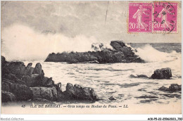 ACKP5-22-0388 - ILE DE BREHAT - Gros Temps Au Rochers Du Paon - Ile De Bréhat