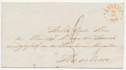Gebroken Ringstempel : Leiden 1856 - Lettres & Documents
