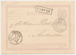 Trein Haltestempel Kampen 1872 - Storia Postale