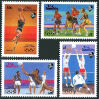 Gambia 697-700, MNH. Mi 706-709. Olympics Seoul-1988. Basketball, Volleyball, - Gambie (1965-...)