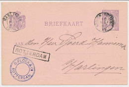 Trein Haltestempel Rotterdam 1887 - Lettres & Documents