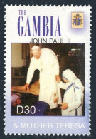 Gambia 2961, MNH. Pope John Paul II & Mother Teresa, 2005. - Gambia (1965-...)