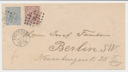 Envelop G. 5 B / Bijfrankering Amsterdam - Duitsland 1892 - Postal Stationery
