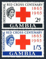 Gambia 173-174, Lightly Hinged. Michel 168-169. Red Cross Centenary, 1963. - Gambia (1965-...)