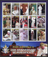 Gambia 2855-2856 Sheets, MNH. Election Of Pope John Paul II, 25th Ann. 2004. - Gambia (1965-...)