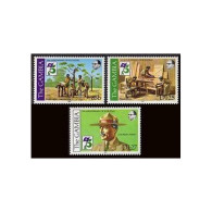 Gambia 440-442, MNH. Michel 438-440. Scouting Year 1982. Baden-Powell. - Gambie (1965-...)