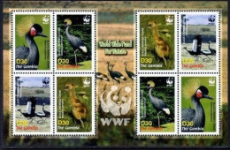 Gambia 3014e Sheet, MNH. WWF-2006. Black-crowed Crane.  - Gambie (1965-...)