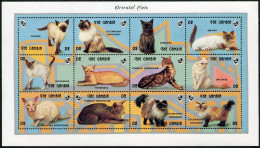 Gambia 1399-1400 Al Sheets,MNH.Michel 1653-1665,1667-1678. Cat,Dogs,1993. - Gambia (1965-...)