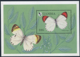 Gambia 1575,MNH.Michel Bl.235. Butterflies 1994.Colotis Evippe. - Gambia (1965-...)