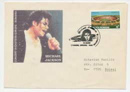 Cover / Postmark Romania 1992 Michael Jackson - Music