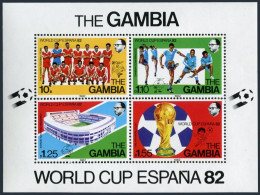 Gambia 446a Sheet, MNH. Michel Bl.6. World Soccer Cup Spain-1982. - Gambie (1965-...)