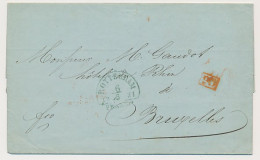 Rotterdam - Brussel Belgie 1851 - Pays-Bas Par Anvers  - ...-1852 Vorläufer