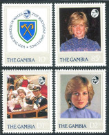 Gambia 447-450, MNH. Michel 445-448. Princess Diana 21st Birthday, 1982. - Gambie (1965-...)