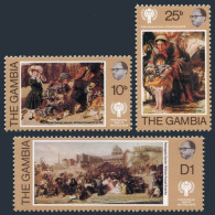 Gambia 391-393, MNH. Michel 317-319. IYC-1979. Painting By William Powell Frith. - Gambia (1965-...)