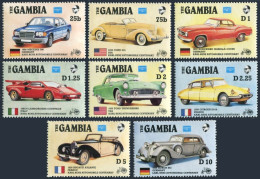 Gambia 620-627, 628-629, MNH. Mi 626-633, Bl.24-25. Karl Benz Automobile, 1986. - Gambia (1965-...)
