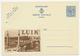 Publibel - Postal Stationery Belgium 1951 Bridge - Luik - Bruggen