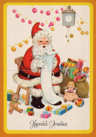 BABBO NATALE Natale Vintage Cartolina CPSM #PAK804.IT - Santa Claus