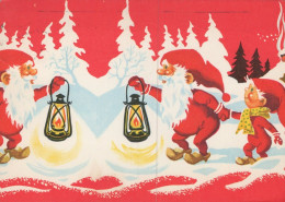 BABBO NATALE Natale Vintage Cartolina CPSM #PAK874.IT - Santa Claus