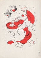 BABBO NATALE Natale Vintage Cartolina CPSM #PAK112.IT - Santa Claus