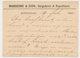 Briefkaart G. 14 Particulier Bedrukt Rotterdam 1880 - Beurspost - Entiers Postaux