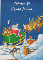 BABBO NATALE Natale Vintage Cartolina CPSM #PAJ904.IT - Santa Claus