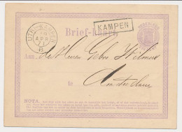 Trein Haltestempel Kampen 1871 - Lettres & Documents