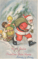 BABBO NATALE Natale Vintage Cartolina CPSMPF #PAJ424.IT - Santa Claus