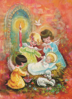 ANGELO Buon Anno Natale Vintage Cartolina CPSM #PAH723.IT - Angels