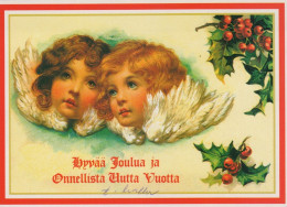 ANGELO Buon Anno Natale Vintage Cartolina CPSM #PAH349.IT - Angels