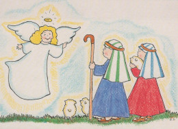 ANGELO Buon Anno Natale Vintage Cartolina CPSM #PAH094.IT - Angels