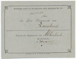 Naamstempel Heenvliet 1883 - Lettres & Documents
