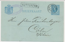Trein Haltestempel Rotterdam 1882 - Briefe U. Dokumente