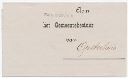 Naamstempel Waddingsveen 1880 - Brieven En Documenten