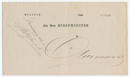Naamstempel Kuinre 1876 - Lettres & Documents