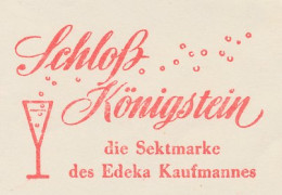 Meter Cover Germany 1958s Sekt - Champagne - Schloss Konigstein - Vini E Alcolici