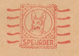 Meter Cover Netherlands 1934 Dog - Shepherd Dog - Detective Nose - Newspaper De Telegraaf - Andere & Zonder Classificatie