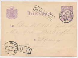 Trein Haltestempel Oldenzaal 1878 - Storia Postale