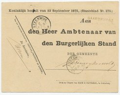 Naamstempel Baambrugge 1876 - Briefe U. Dokumente