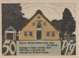 50 PFENNIG 1921 Stadt BREMEN Bremen UNC DEUTSCHLAND Notgeld Banknote #PC184 - [11] Local Banknote Issues